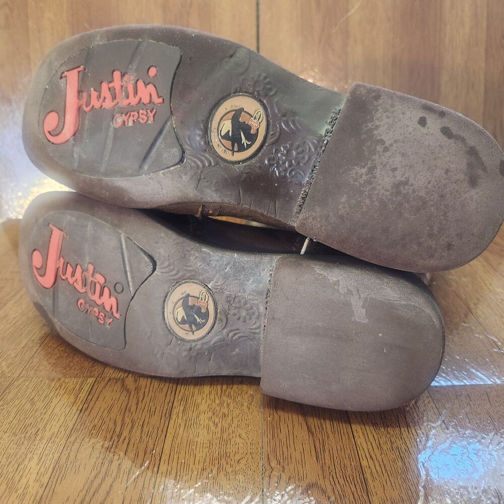 Justin Gypsy Boots Womens 10B Cowgirl Camouflage Brown L9609 - Picture 14 of 15